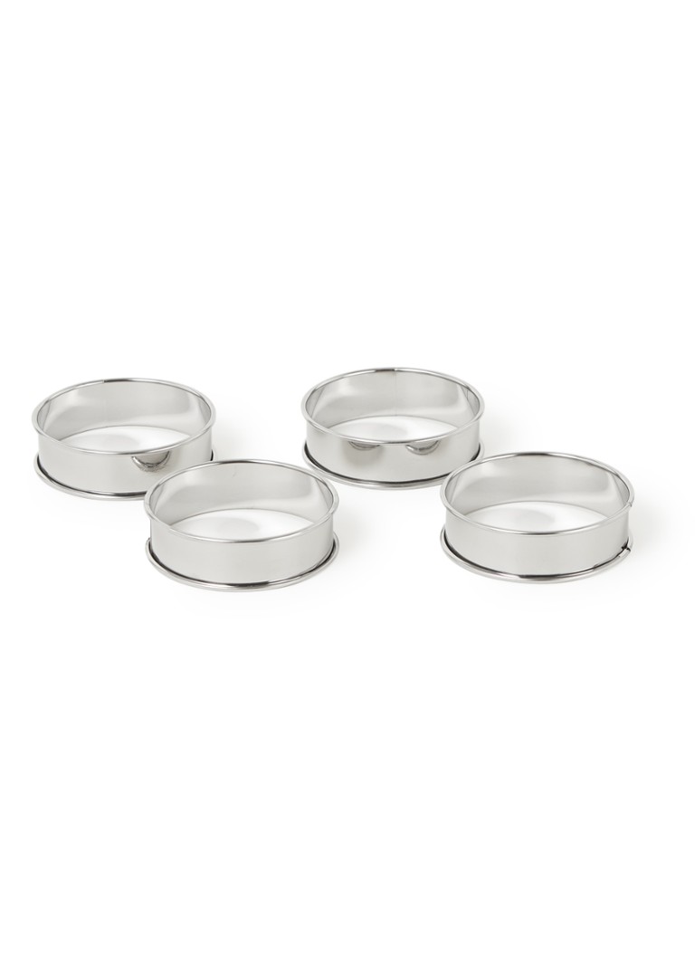 Patisse Taartring set 4-delig Zilver - Deal