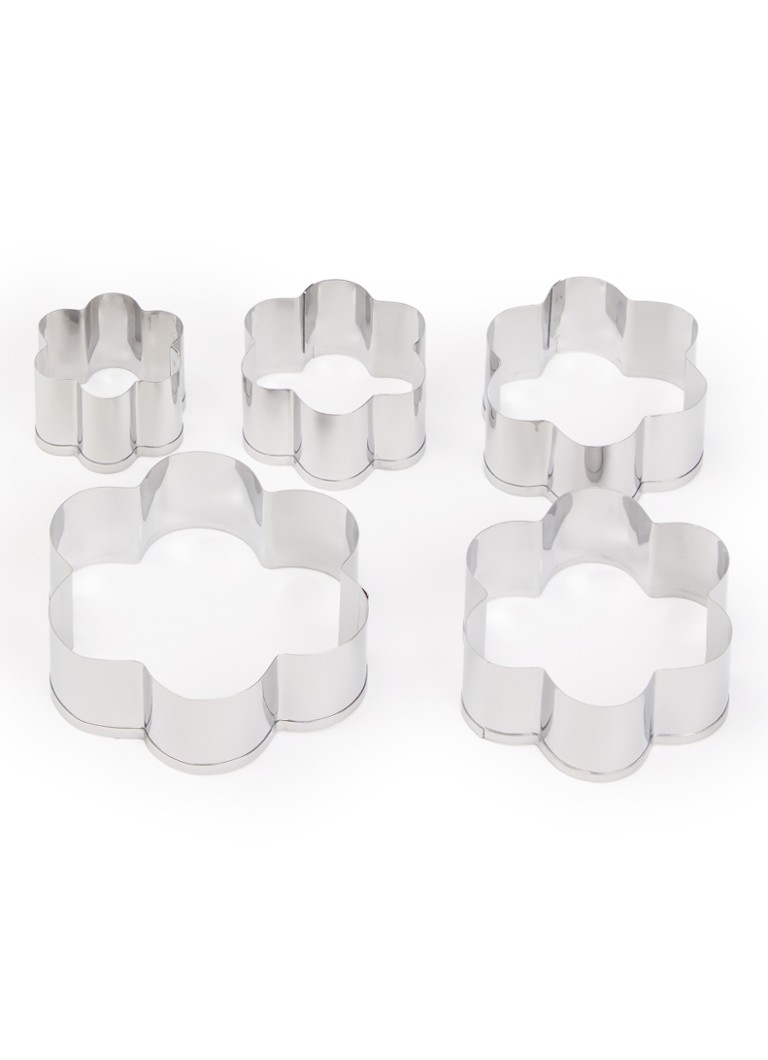 Patisse Accessories bloem uitsteekvormen 5-delig Zilver - Deal