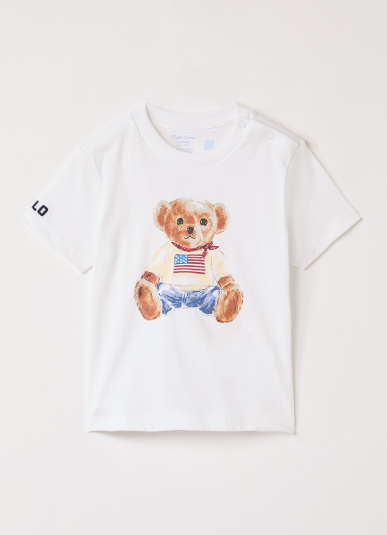 Ralph Lauren Jongens T-shirt met print in de kleur Blauw, maat: 18M