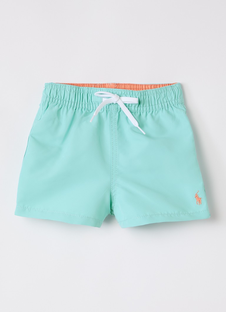 Ralph Lauren Jongens Zwemshorts met logo in de kleur Turquoise, maat: 9/12M=80