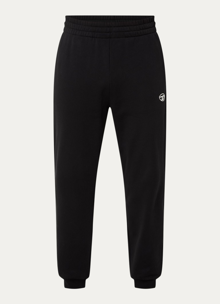 Diesel Heren P-Marky-Od tapered fit joggingbroek met logo in de kleur Zwart
