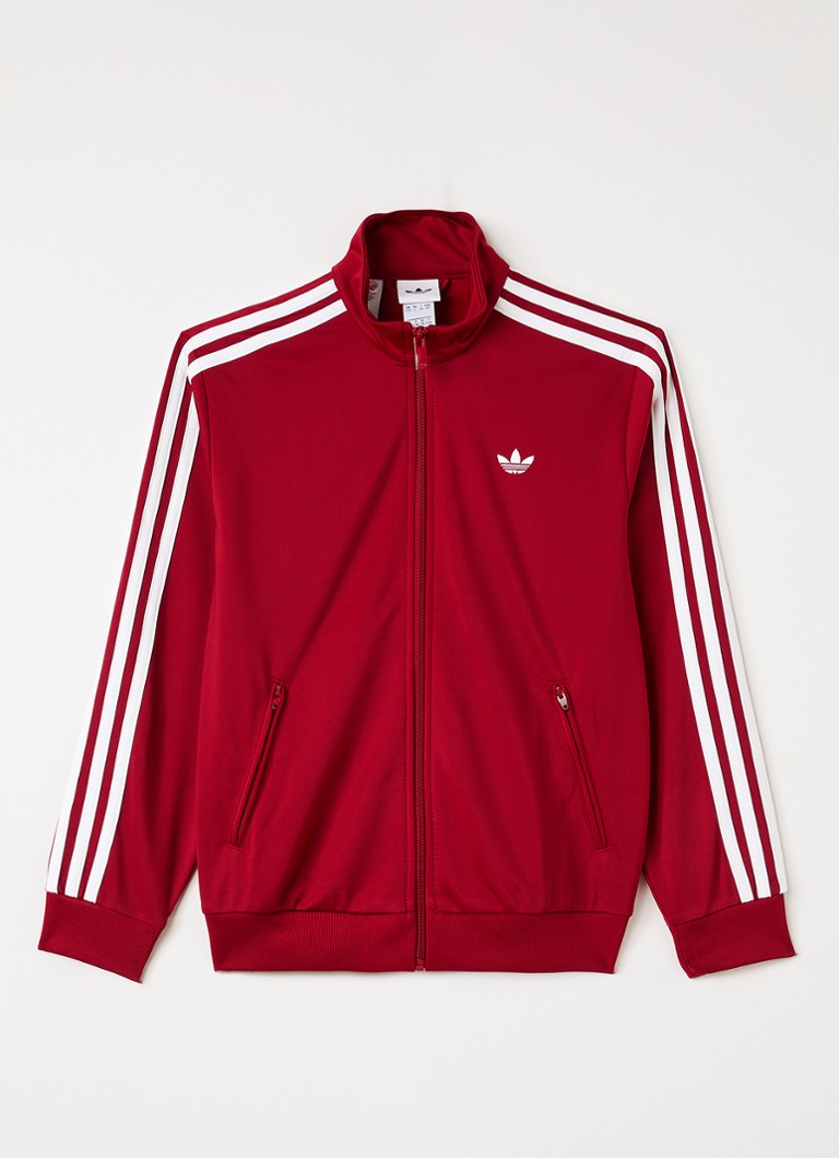 Adidas Jongens Firebird trackvest met logo in de kleur Rood, maat: 140