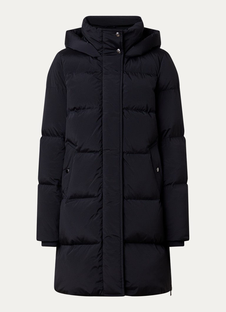 Woolrich Dames Kelly gewatteerde parka met donsvulling en steekzakken in de kleur Zwart, maat: XL