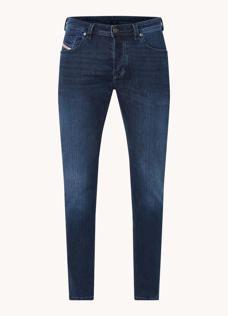 Diesel Heren 1986 Larkee slim fit jeans met donkere wassing in de kleur Indigo