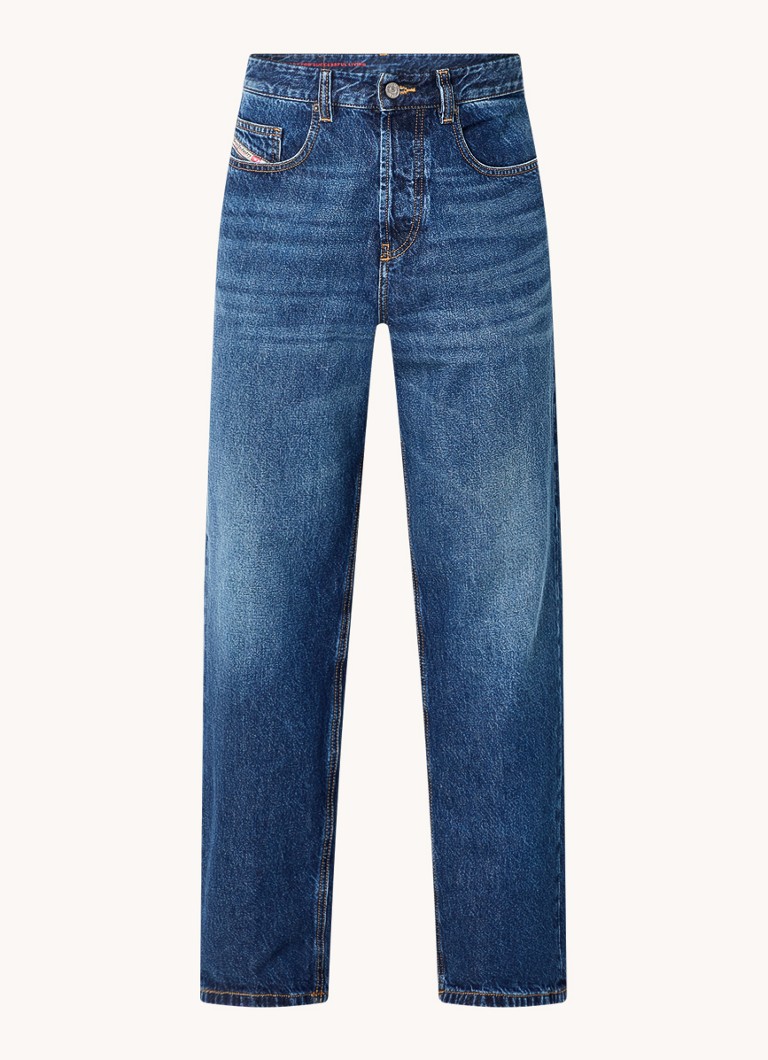 Diesel Heren 200 D-Marco loose fit jeans met donkere wassing in de kleur Indigo