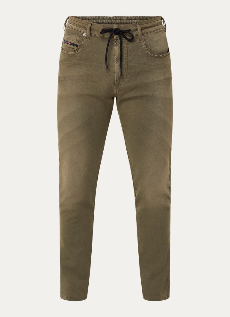 Diesel Heren 2062 D-Strukt JoggJeans® tapered jeans met gekleurde wassing in de kleur Legergroen
