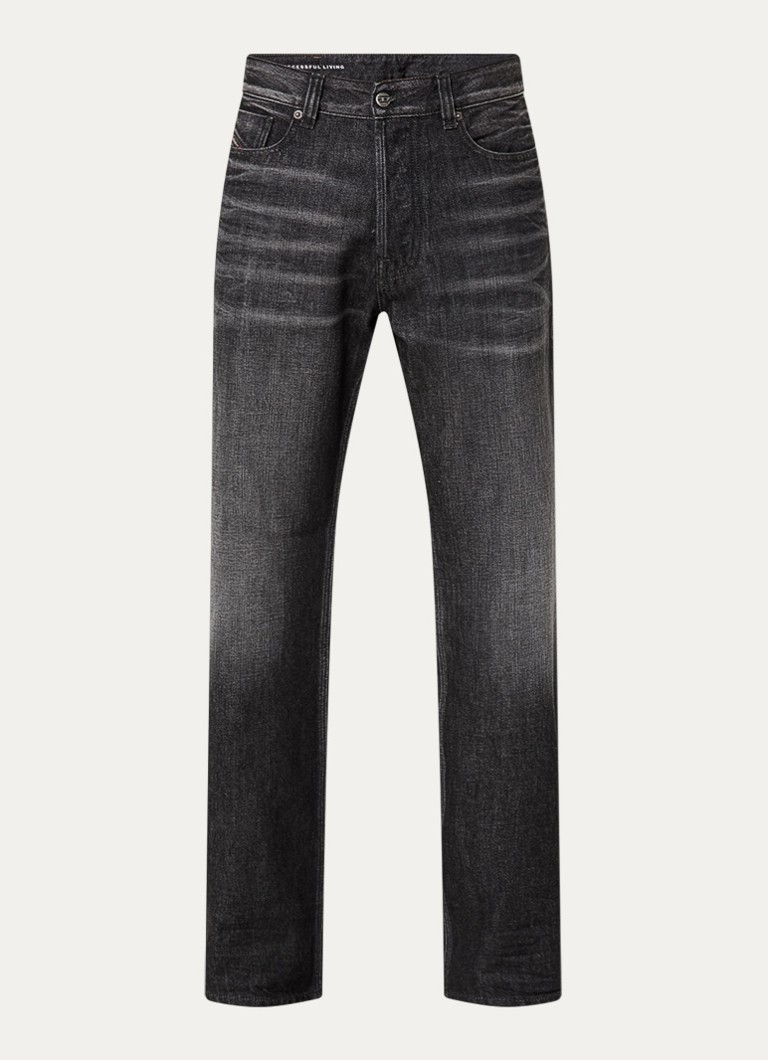Diesel Heren 1980 loose fit jeans met donkere wassing in de kleur Donkergrijs