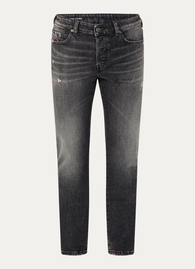 Diesel Heren 1993 D-Vyl straight leg jeans met gekleurde wassing in de kleur Donkergrijs