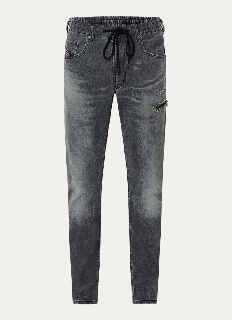Diesel Heren 2032 D-Krooley straight leg jeans in de kleur Zwart