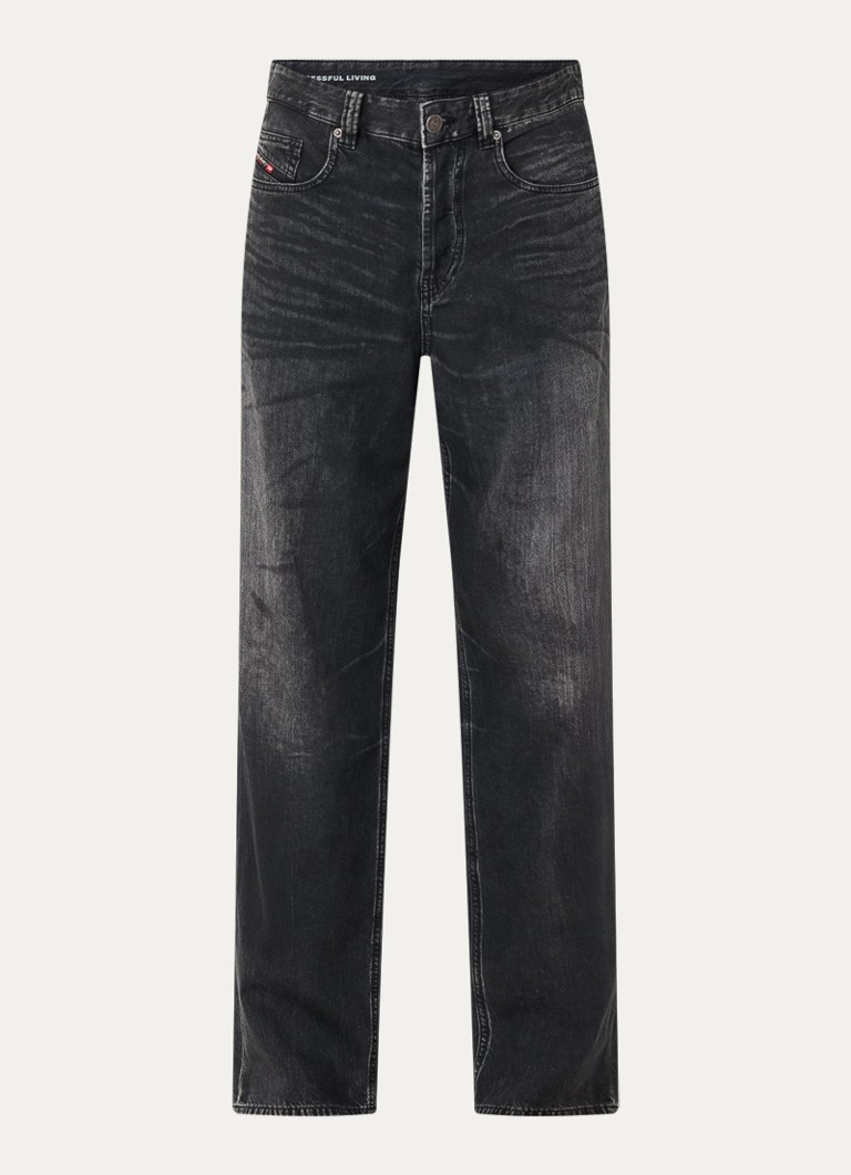 Diesel Heren 2001 D-marco loose fit jeans met gekleurde wassing in de kleur Indigo