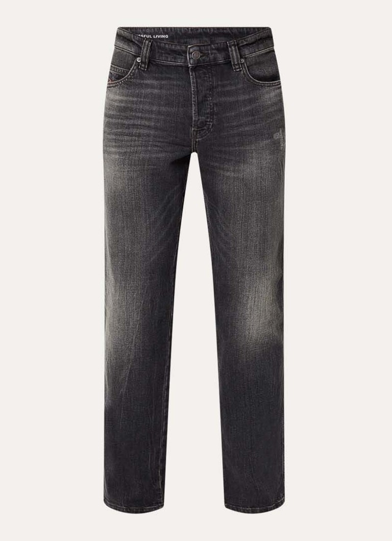 Diesel Heren 1993 D-Vyl straight leg jeans met gekleurde wassing in de kleur Zwart