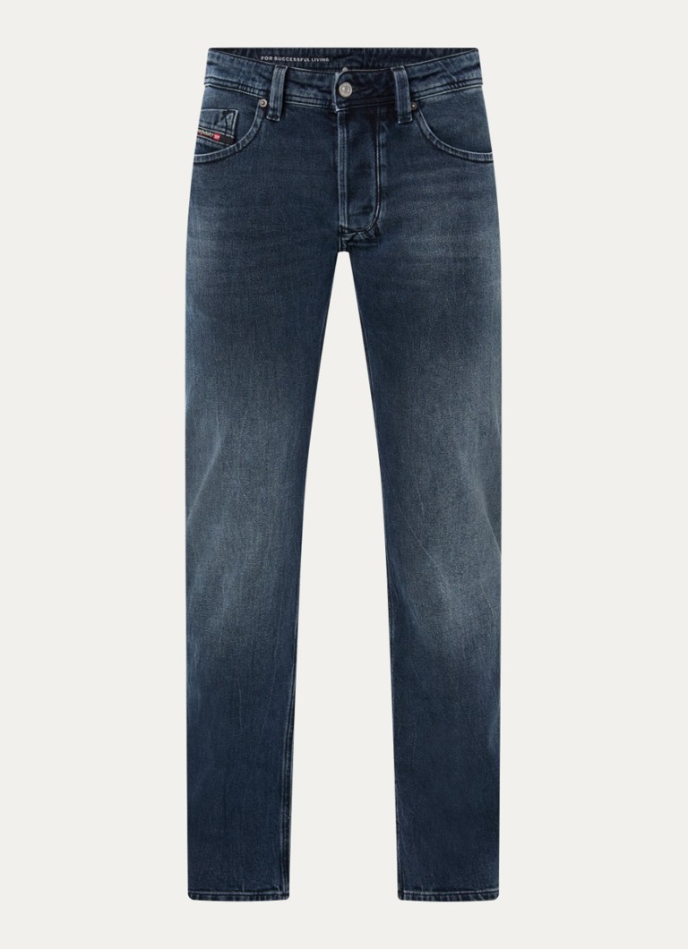 Diesel Heren 1985 Larkee Straight leg jeans met donkere wassing in de kleur Indigo