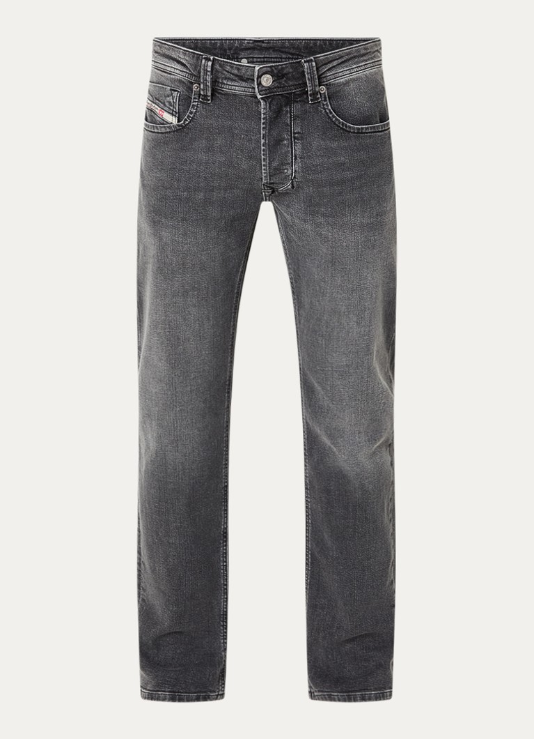 Diesel Heren 1985 Larkee straight leg jeans met gekleurde wassing in de kleur Donkergrijs