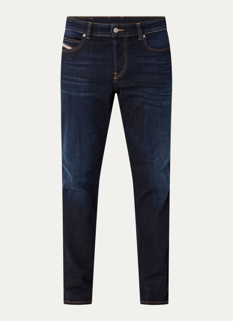 Diesel Heren 1993 D-Vyl slim fit jeans met donkere wassing in de kleur Indigo