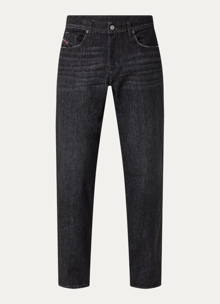 Diesel Heren 2023 D-Finitive straight leg jeans met gekleurde wassing in de kleur Antraciet