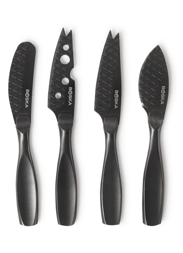 Boska Monaco Mini kaasmes set van 4 Zwart - Deal