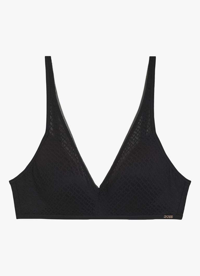 BOSS Dames Bralette van kant in de kleur Zwart