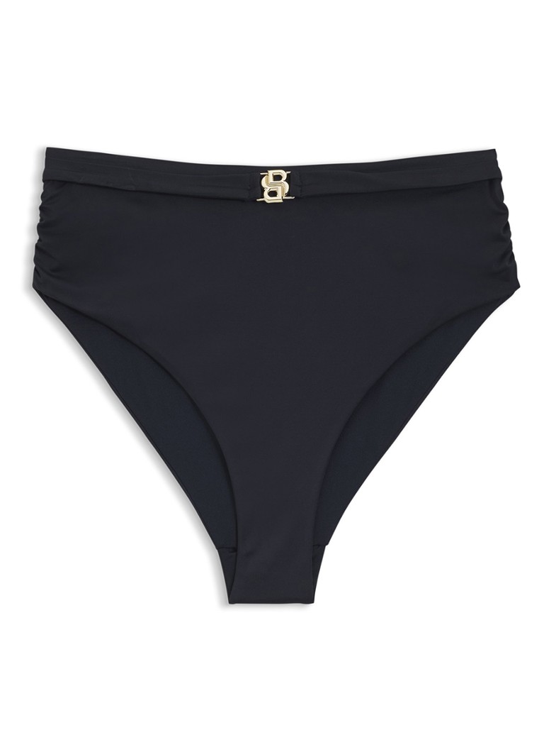 BOSS Dames Bikinibroekje met logo in de kleur Donkerblauw