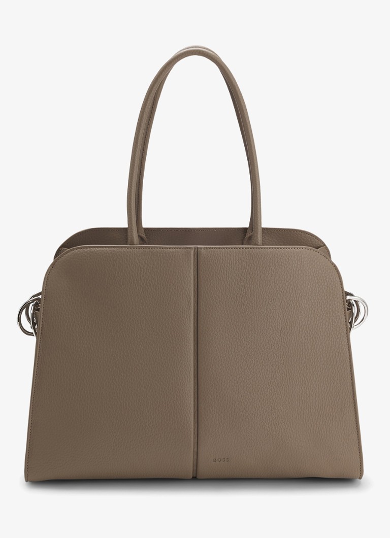 BOSS Dames Shopper van imitatieleer in de kleur Bruin