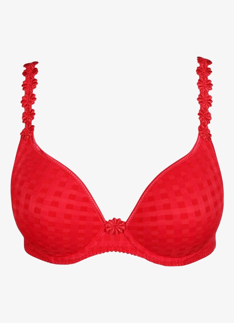 Marie Jo Dames Avero voorgevormde beugel bh met bloemborduring in de kleur Rood