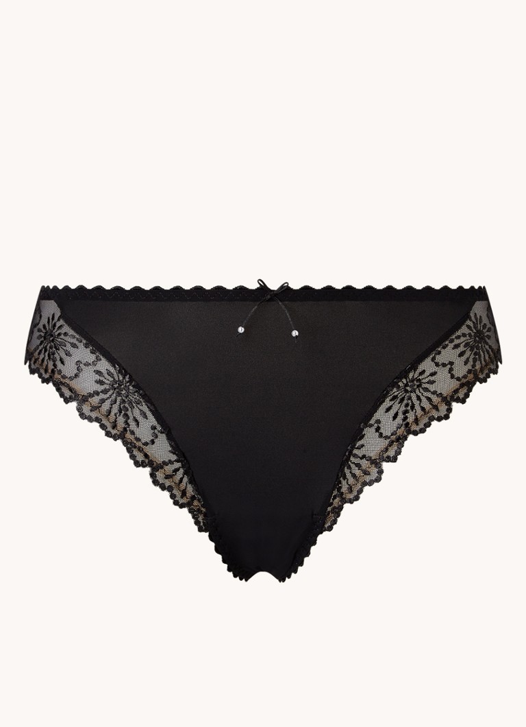 Marie Jo Dames Jane slip met borduring in de kleur Zwart