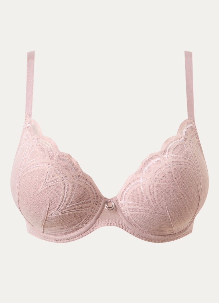 Marie Jo Dames Cathia voorgevormde beugel bh met overlay van mesh in de kleur Oudroze