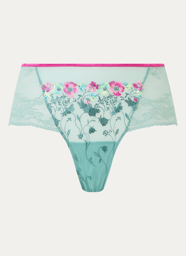 Marie Jo Dames Lizelot shorty van kant in de kleur Zeegroen