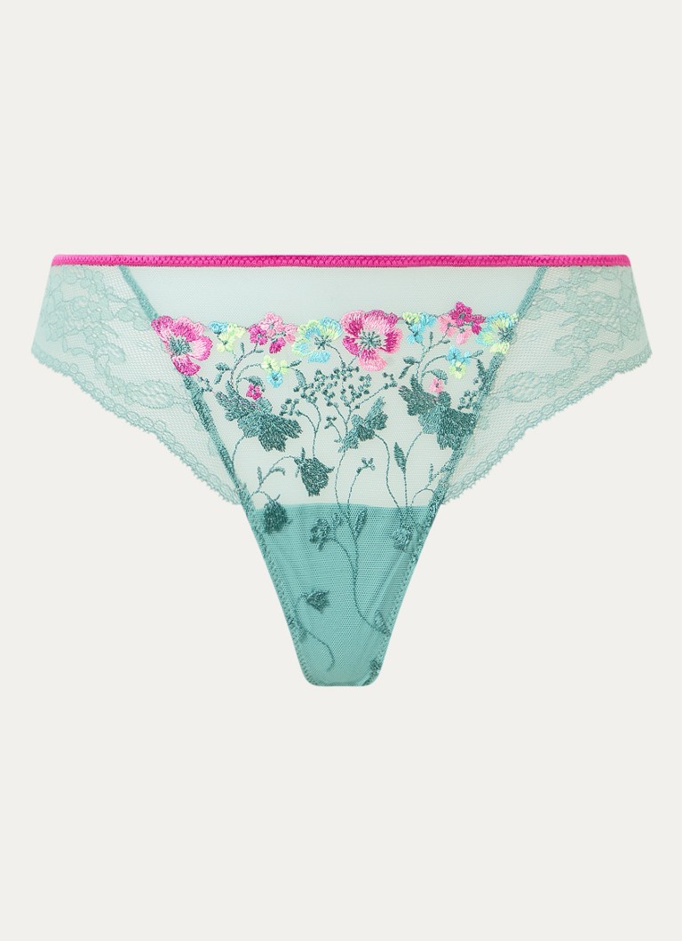 Marie Jo Dames Lizelot tanga van kant in de kleur Zeegroen