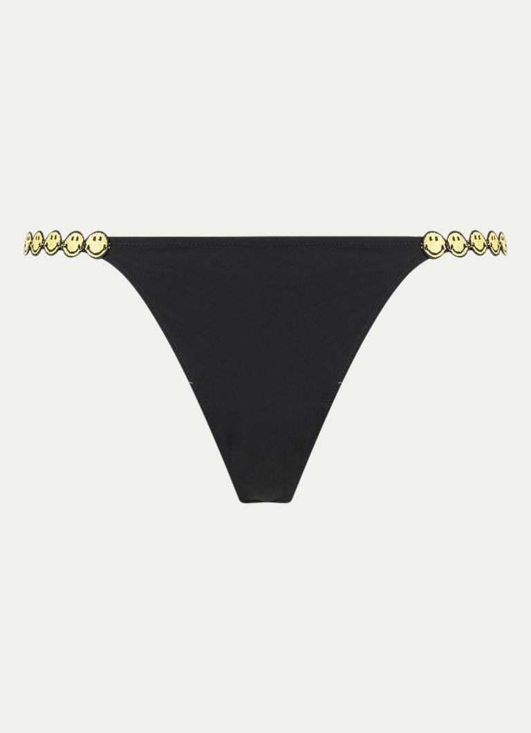 Marie Jo Dames Tom string met borduring in de kleur Zwart