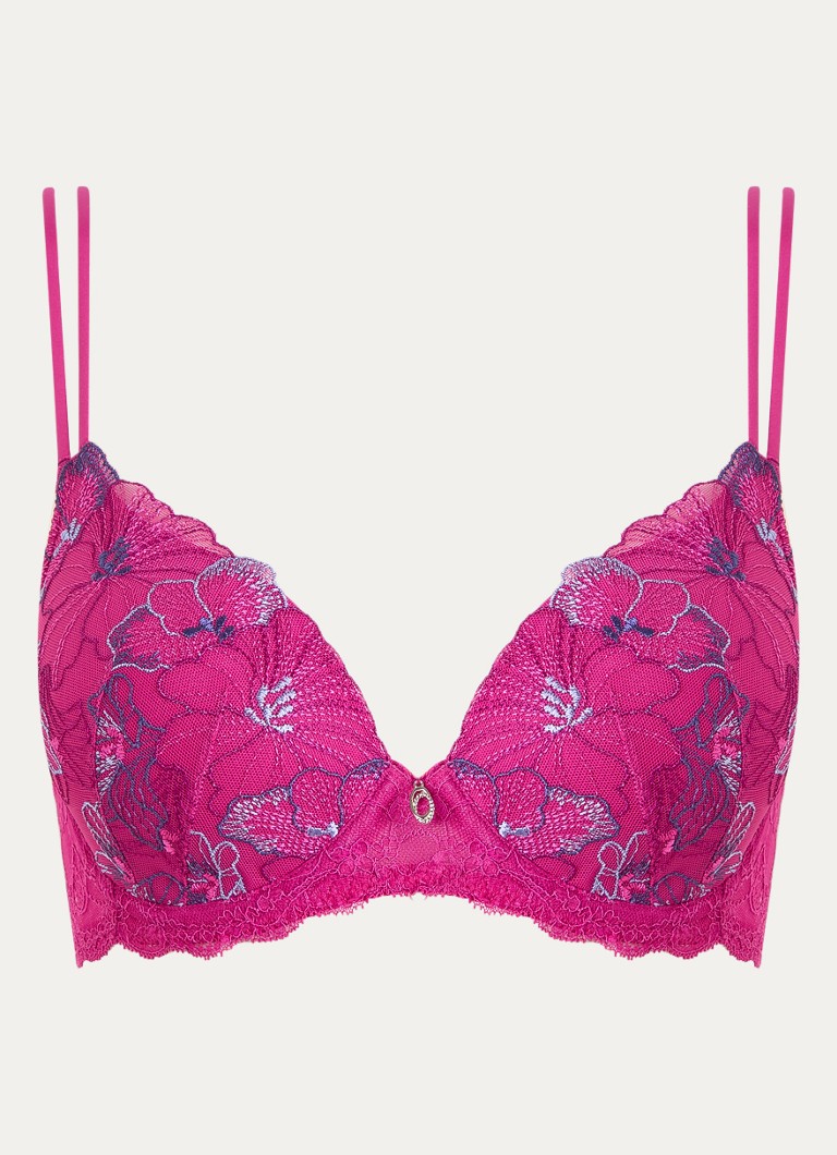 Marie Jo Dames Noemy voorgevormde beugel bh met overlay van kant in de kleur Fuchsia