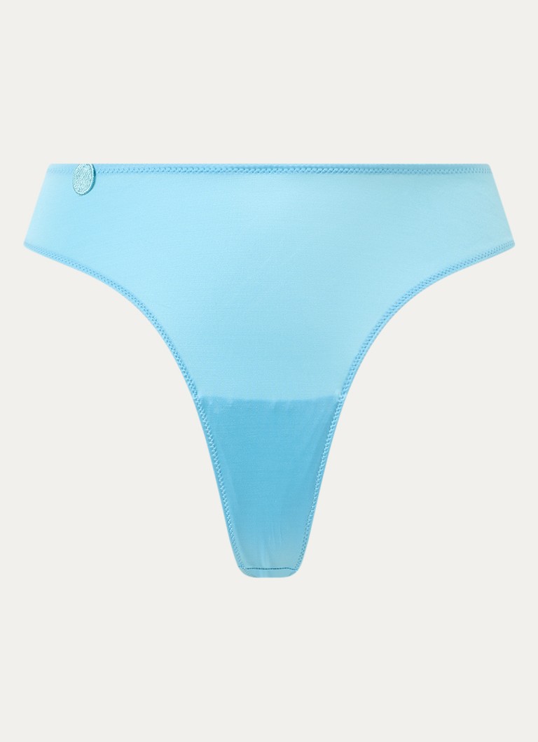 Marie Jo Dames Tom string met borduring in de kleur Blauw