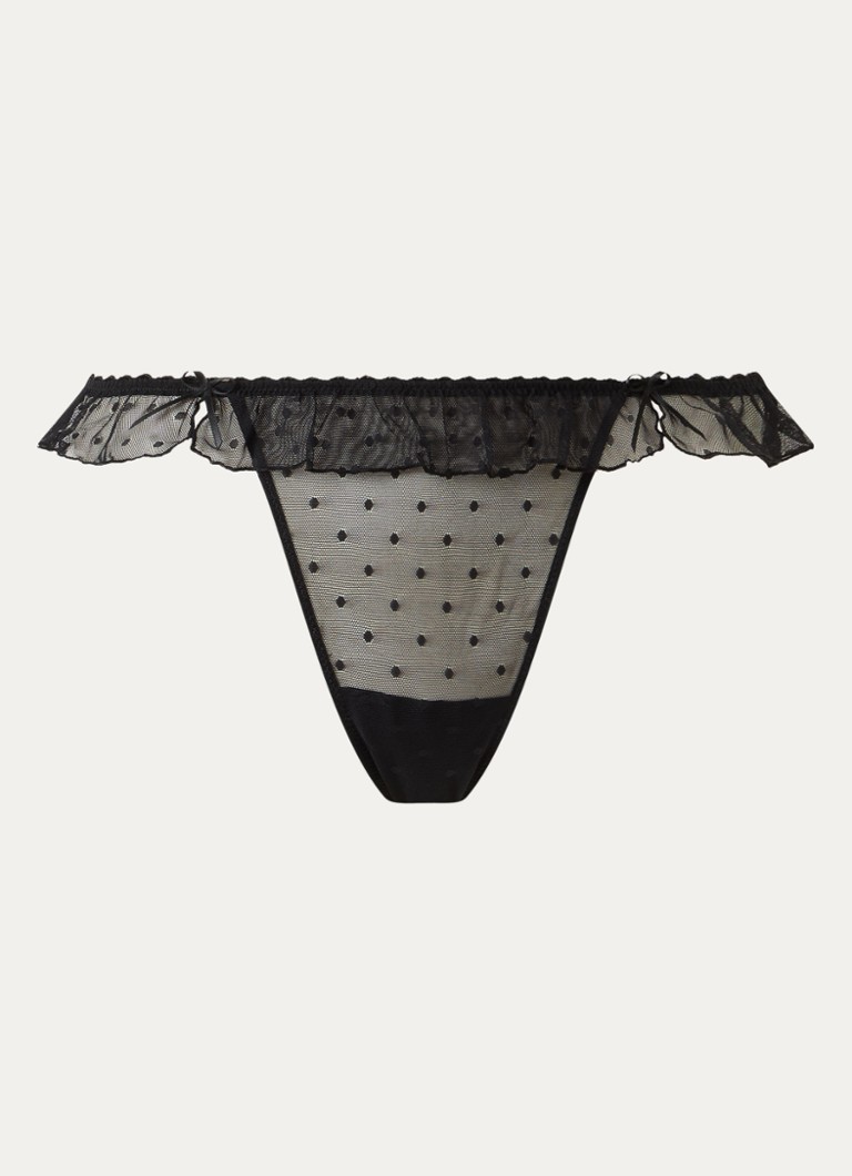 Marie Jo Dames Noova string van mesh in de kleur Zwart