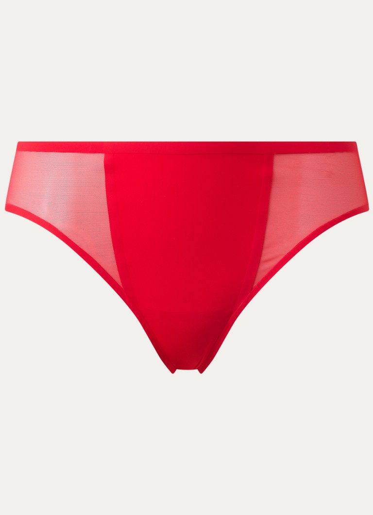 Marie Jo Dames Louie naadloze slip met mesh in de kleur Rood