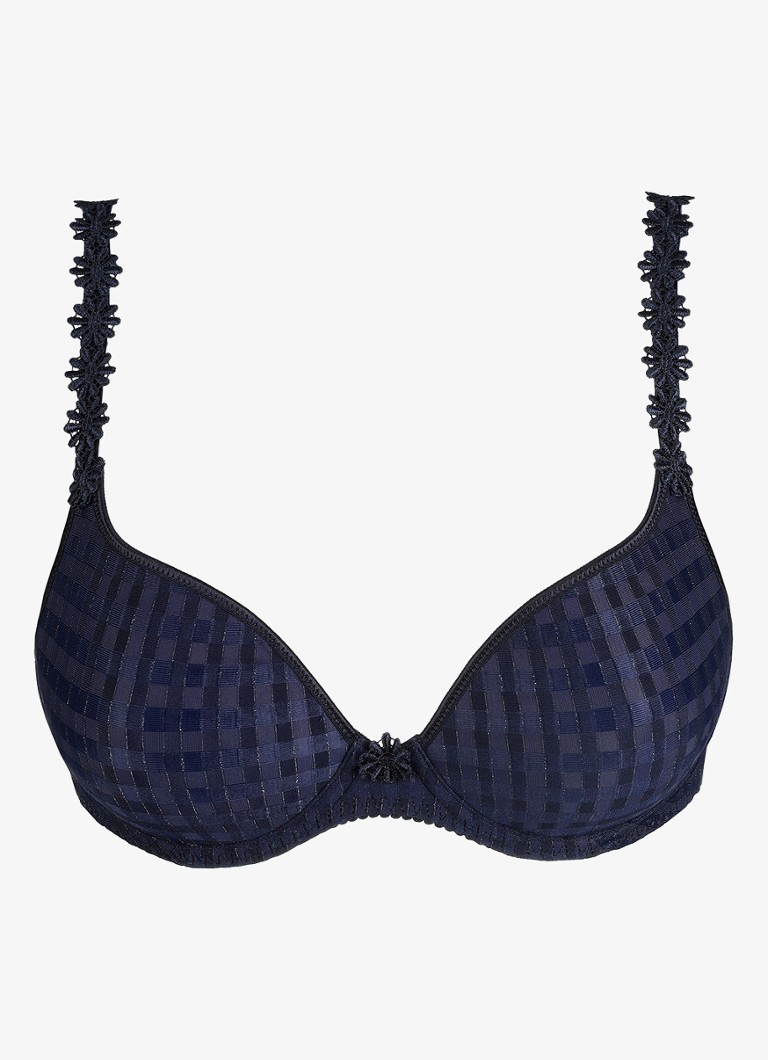 Marie Jo Dames Avero voorgevormde beugel bh met bloemborduring in de kleur Donkerblauw