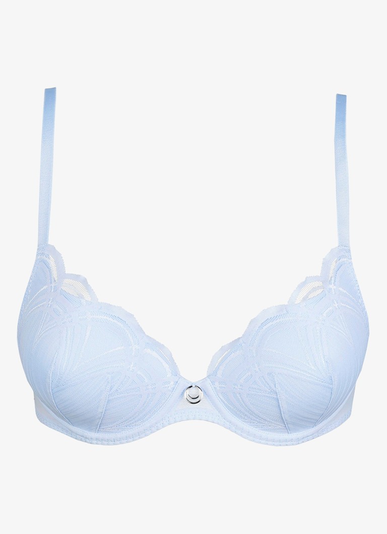 Marie Jo Dames Cathia voorgevormde beugel bh met overlay van mesh in de kleur Lichtblauw