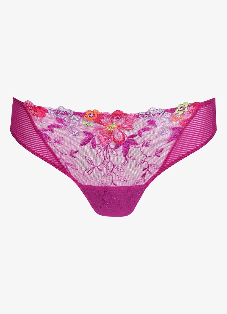 Marie Jo Dames Odilly slip met mesh en kant in de kleur Paars