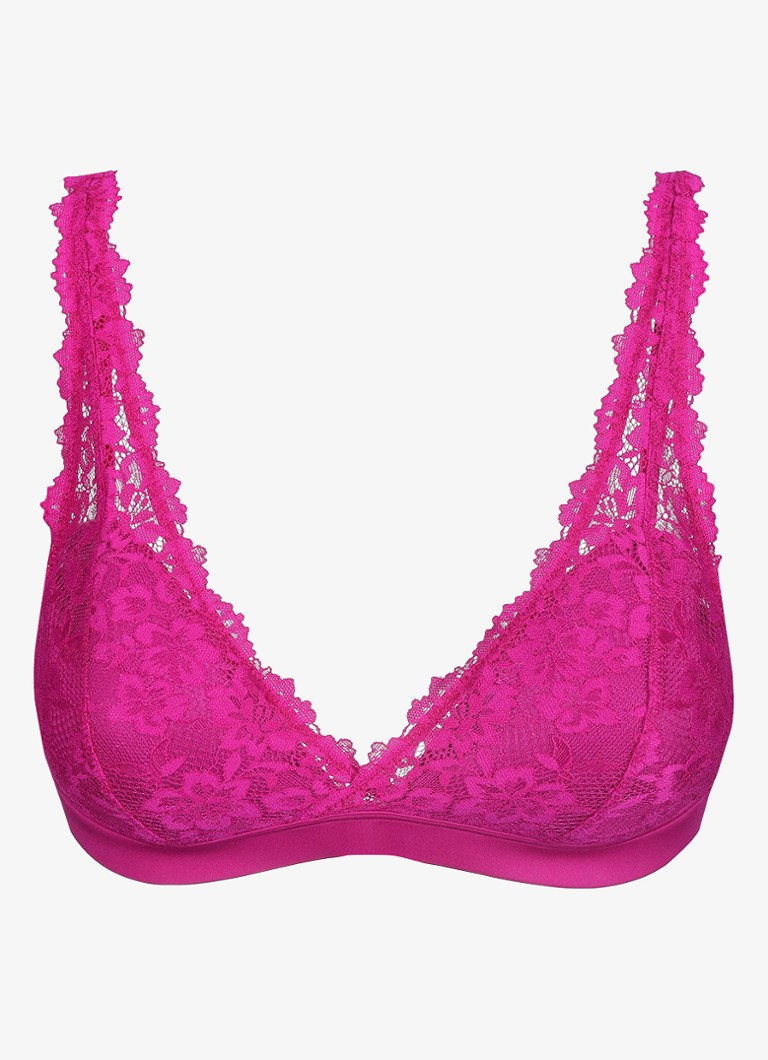 Marie Jo Dames Soft Studio voorgevormde bralette met overlay van kant in de kleur Roze