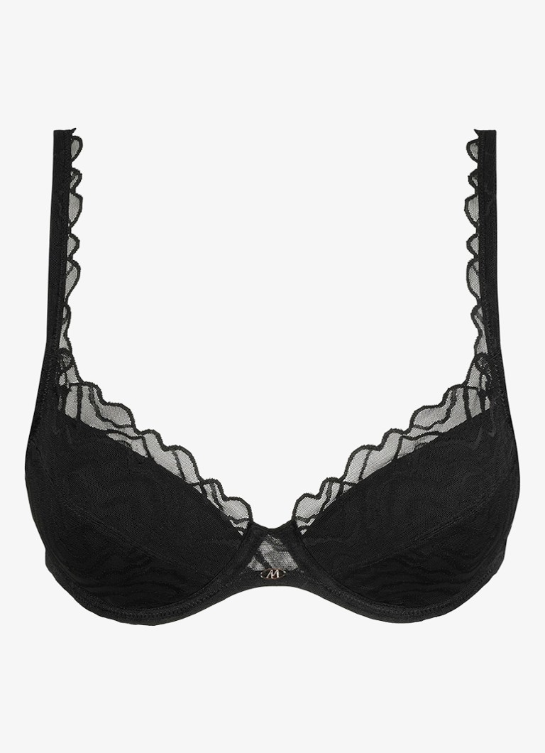 Marie Jo Dames Nillo push-up bh met uitneembare vulling in de kleur Zwart