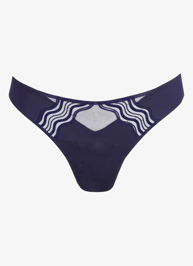 Marie Jo Dames Linaa string in de kleur Donkerblauw