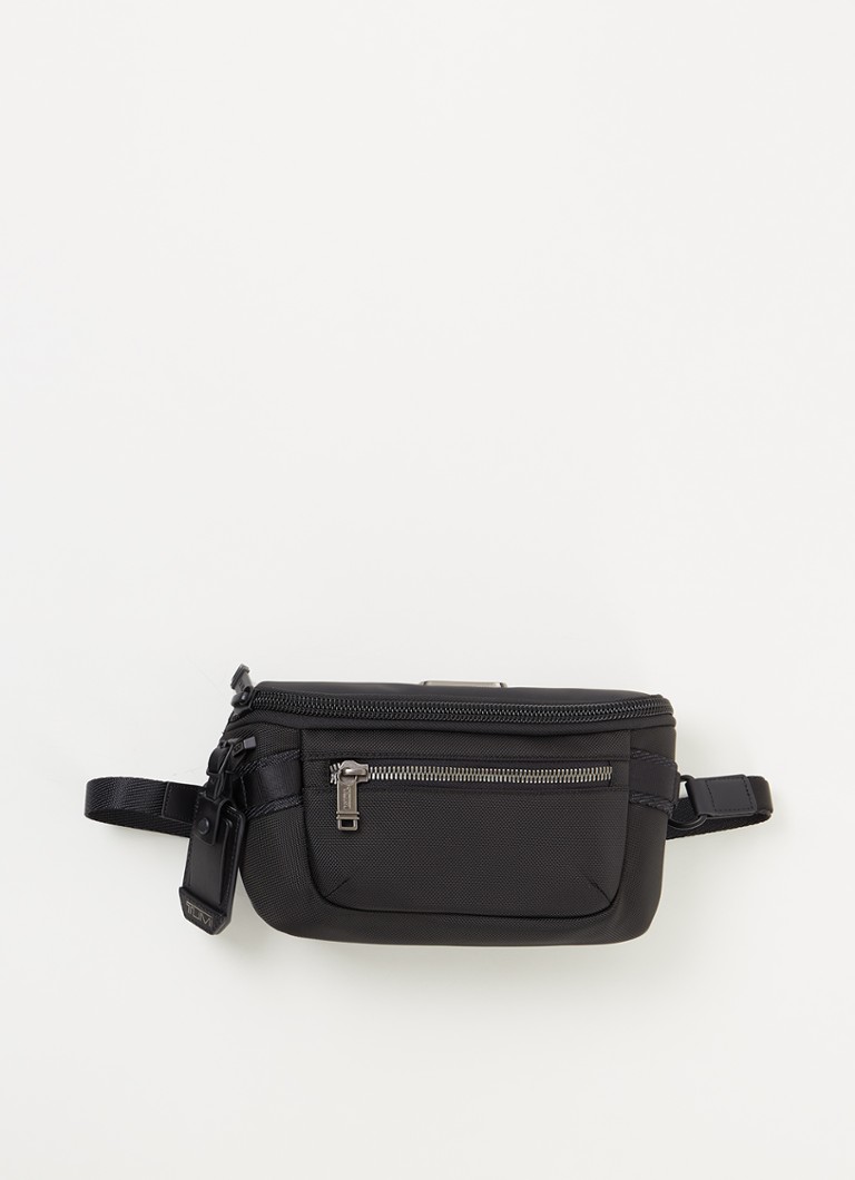 TUMI Alpha Bravo Classified heuptas met leren details Zwart - Deal