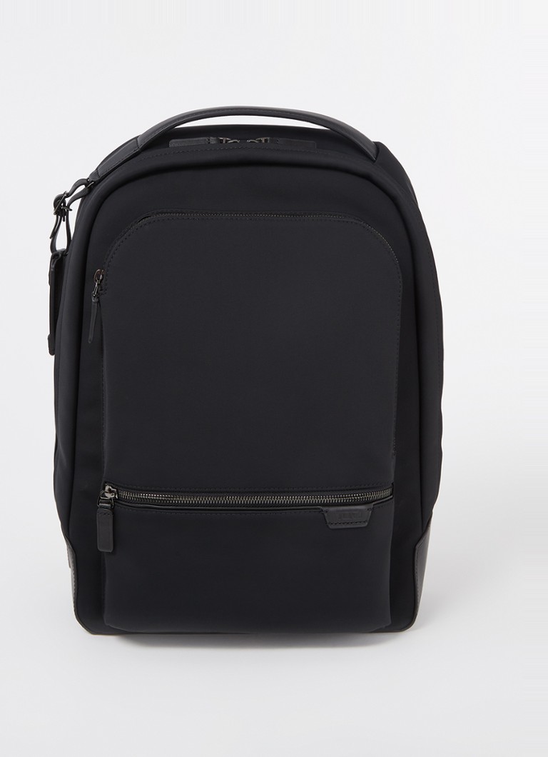 TUMI Harrison Bradner rugzak met leren details en 14 inch laptopvak Zwart - Deal