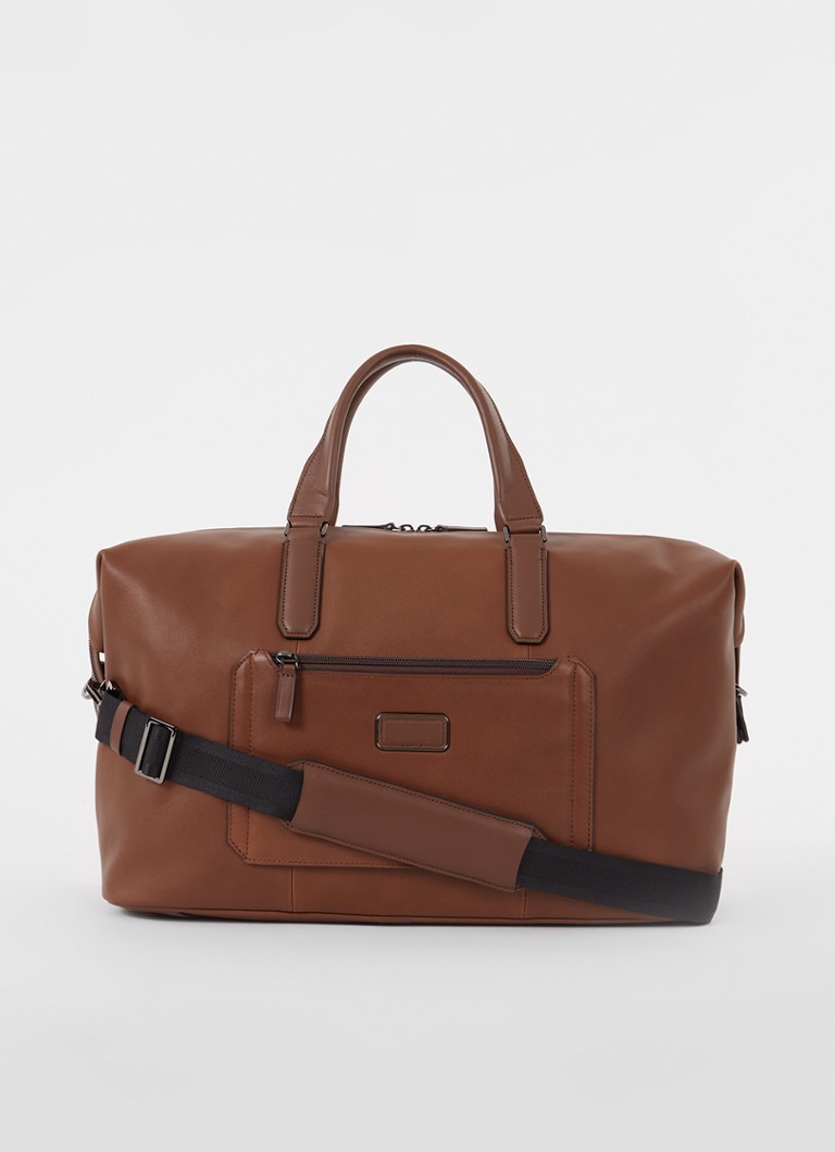 TUMI Harrison Nelson duffel weekendtas met afneembare schouderriem Cognac - Deal