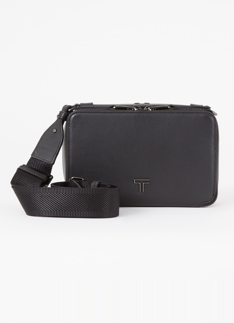 TUMI Voyageur Myla crossbodytas van leer Zwart - Deal