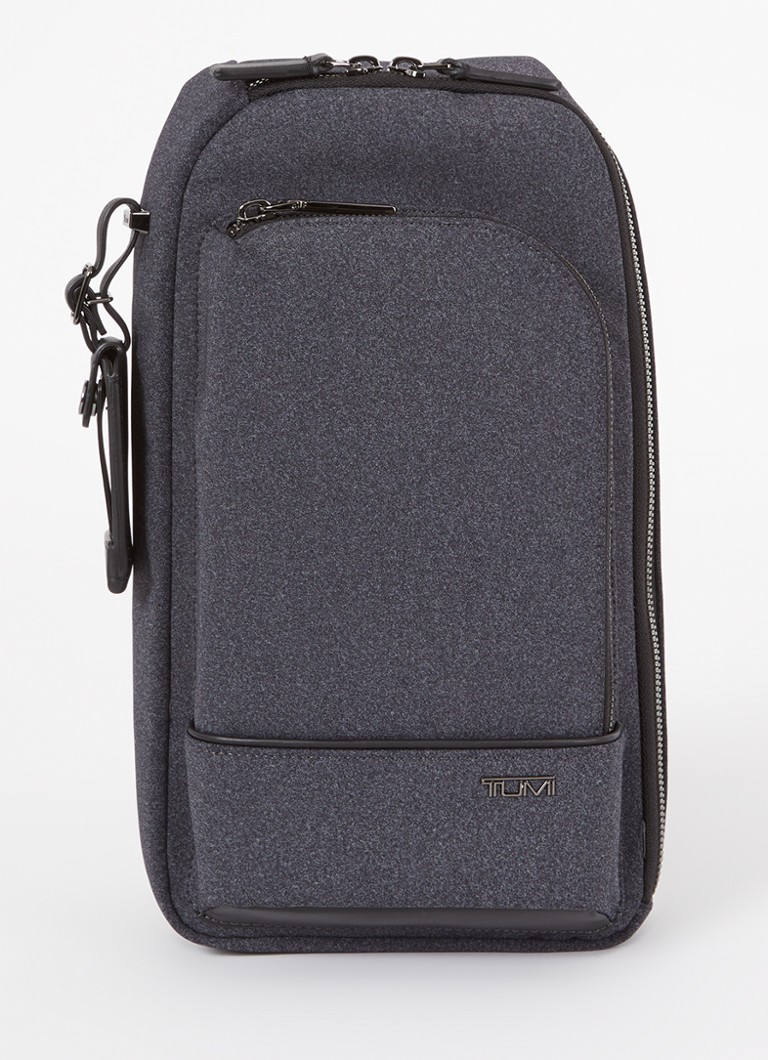 TUMI Harrison Gregory crossbodytas met leren details Antraciet - Deal