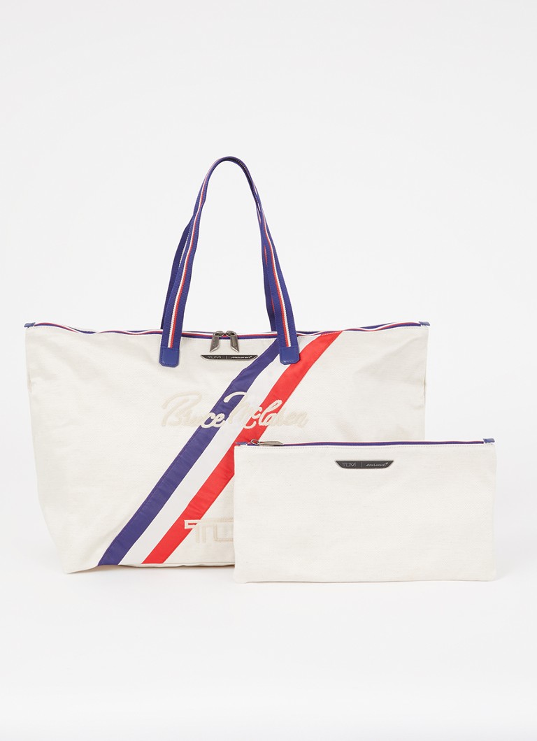 TUMI Just In Case shopper met logo Gebroken wit - Deal