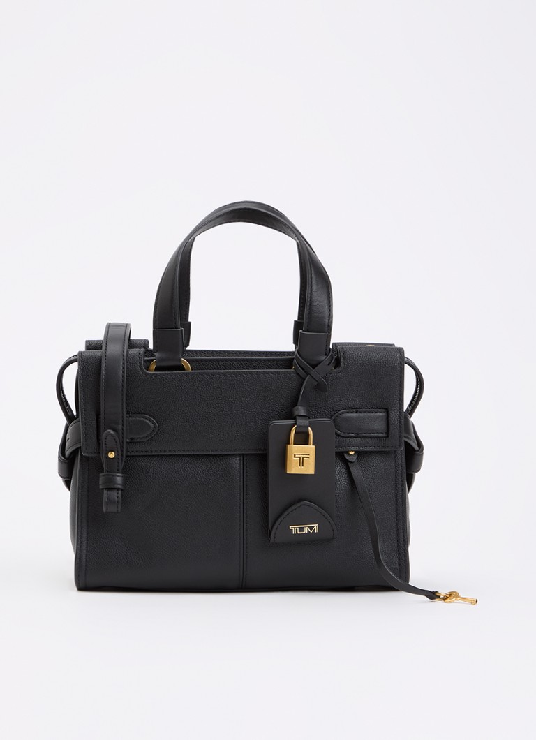 TUMI Agent Small handtas van leer Zwart - Deal