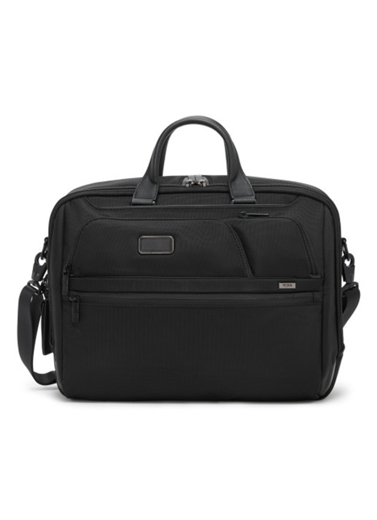 TUMI Alpha Large businesstas met 17 inch laptopvak Zwart - Deal
