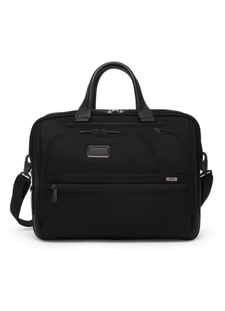 TUMI Alpha Medium businesstas met 15 inch laptopvak Zwart - Deal