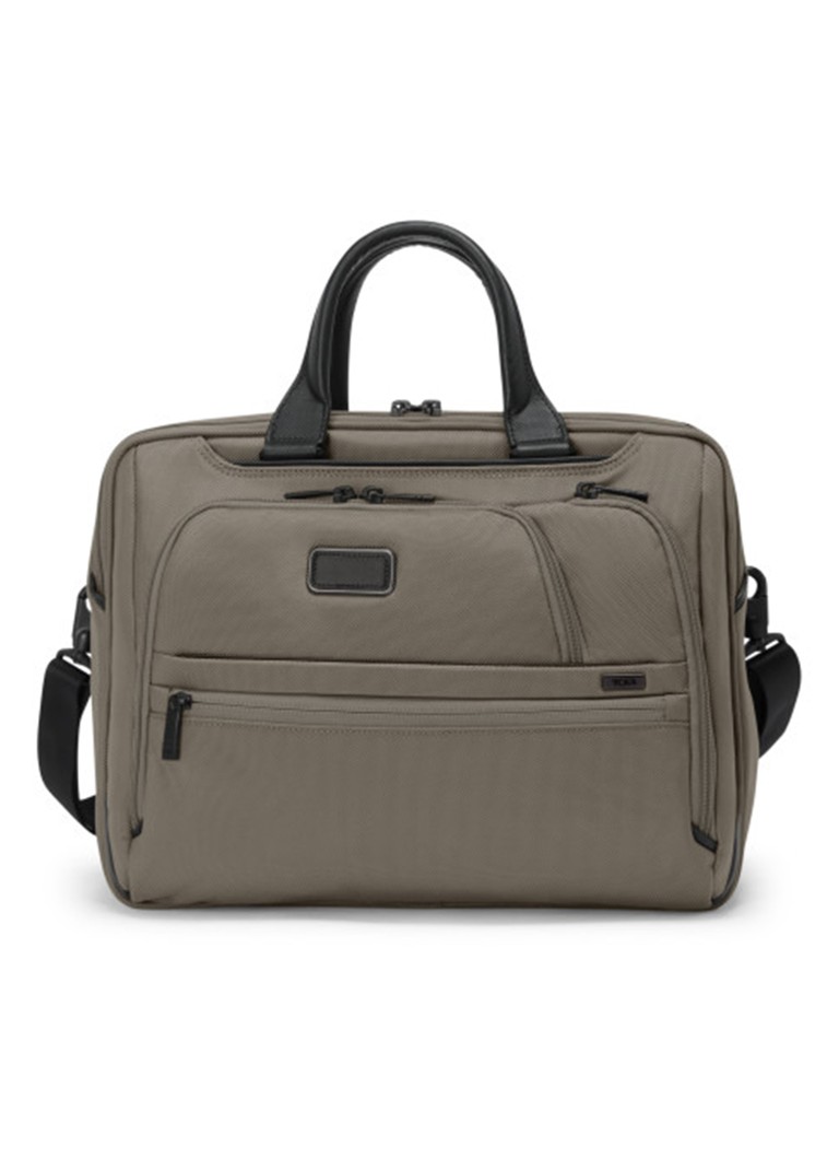 TUMI Alpha Medium businesstas met 15 inch laptopvak Grijs - Deal