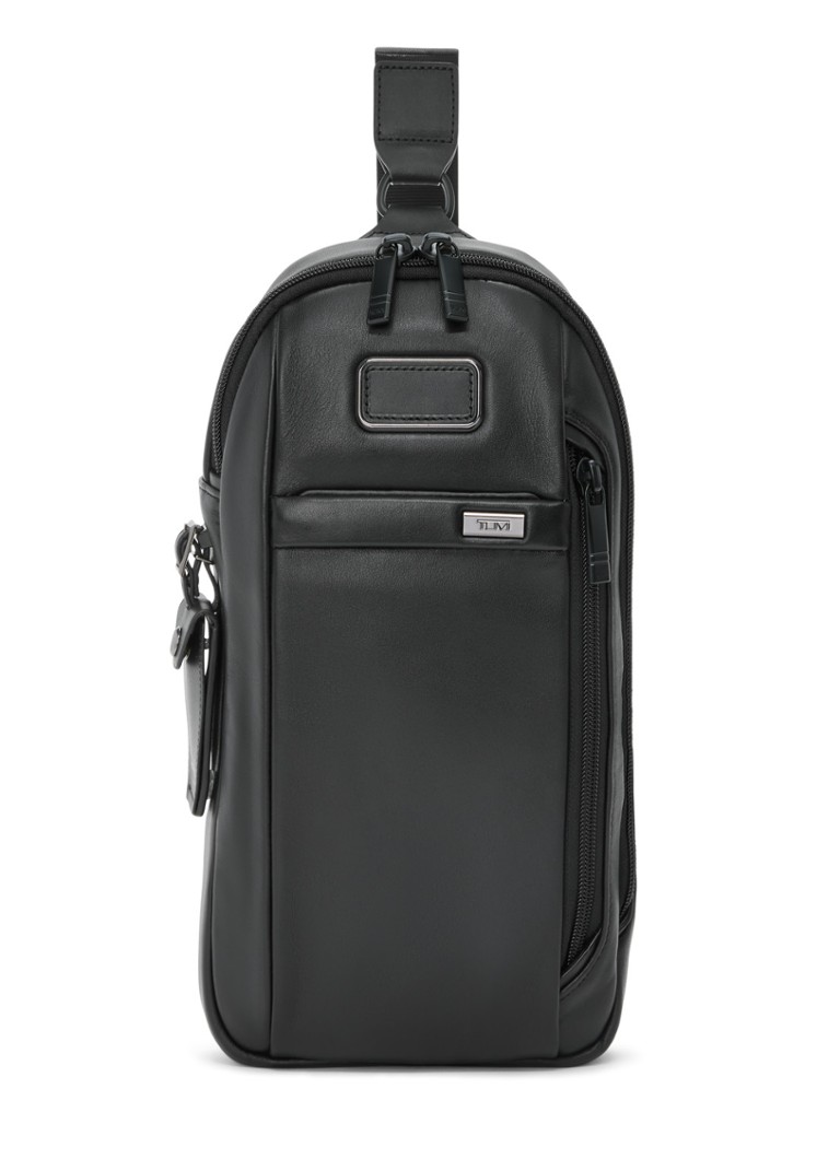 TUMI Sling crossbodytas van leer Zwart - Deal